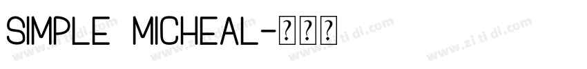 simple micheal字体转换